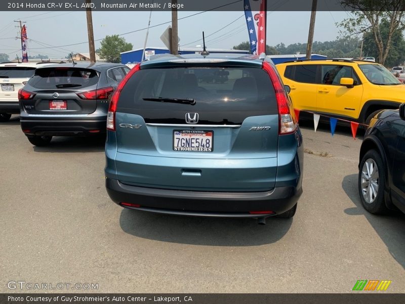 Mountain Air Metallic / Beige 2014 Honda CR-V EX-L AWD