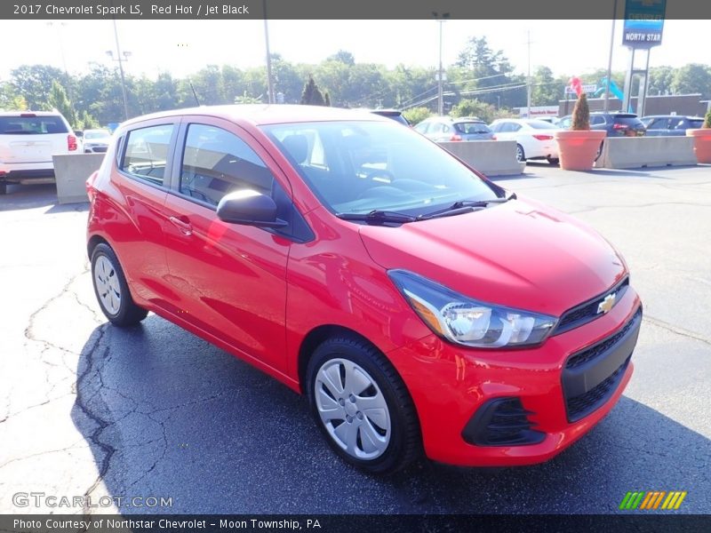 Red Hot / Jet Black 2017 Chevrolet Spark LS