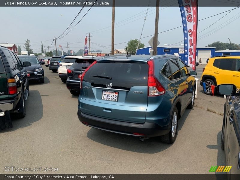 Mountain Air Metallic / Beige 2014 Honda CR-V EX-L AWD