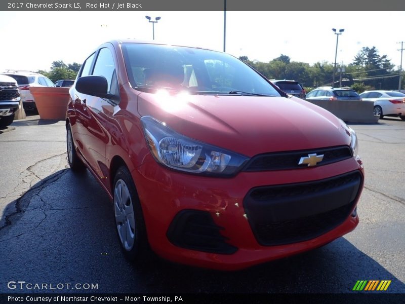 Red Hot / Jet Black 2017 Chevrolet Spark LS