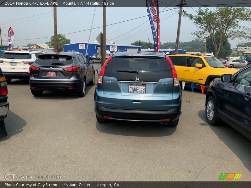 Mountain Air Metallic / Beige 2014 Honda CR-V EX-L AWD