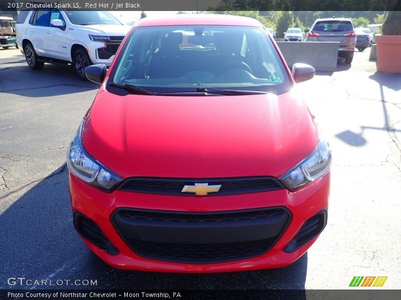 Red Hot / Jet Black 2017 Chevrolet Spark LS