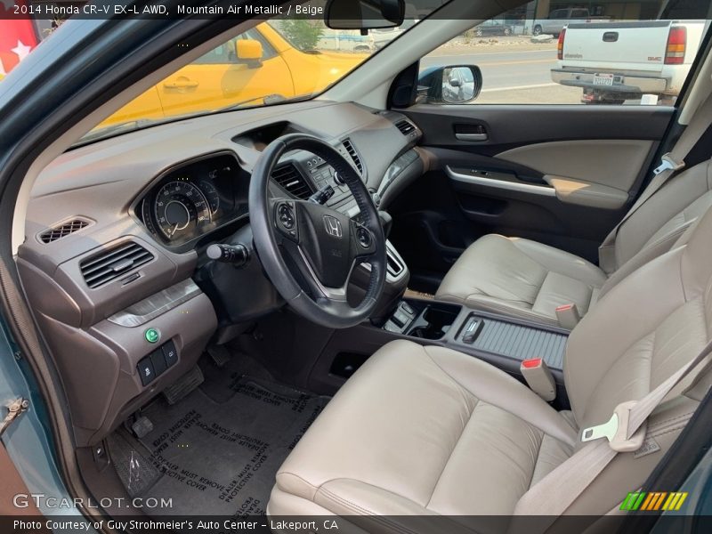 Mountain Air Metallic / Beige 2014 Honda CR-V EX-L AWD