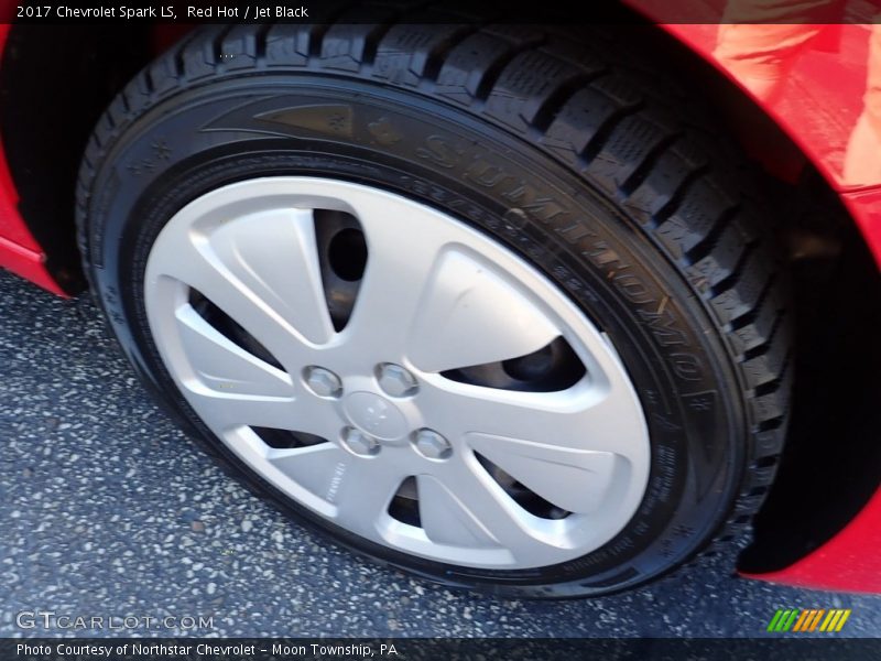 Red Hot / Jet Black 2017 Chevrolet Spark LS