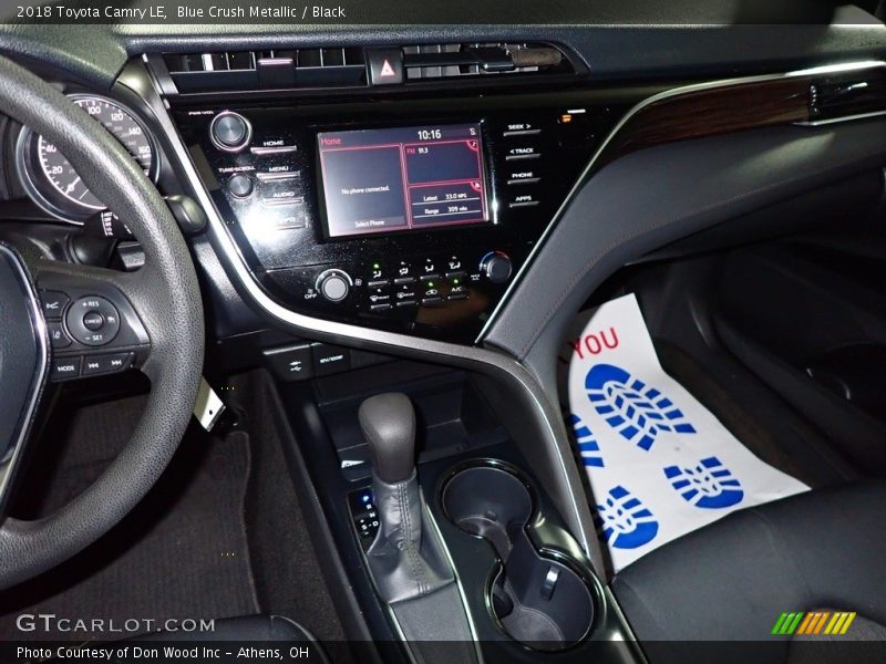 Blue Crush Metallic / Black 2018 Toyota Camry LE