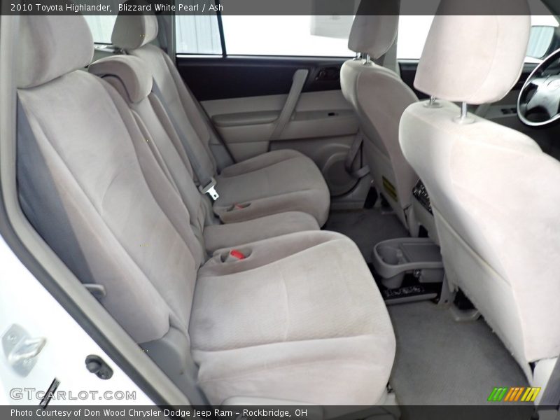 Rear Seat of 2010 Highlander 