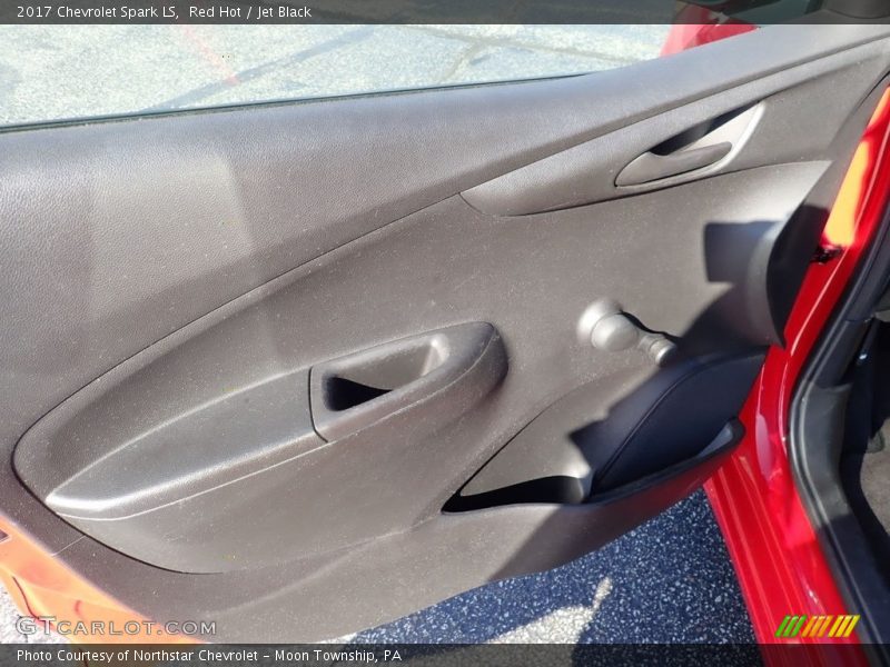 Red Hot / Jet Black 2017 Chevrolet Spark LS