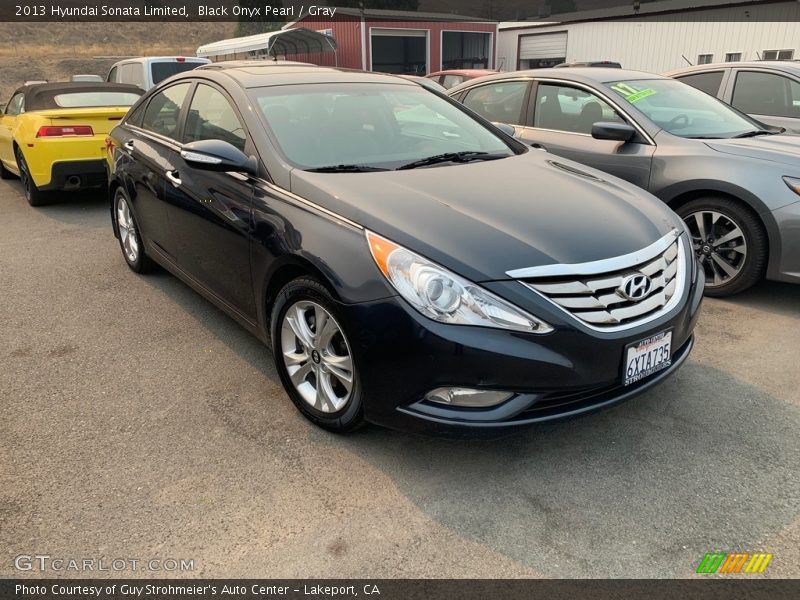 Black Onyx Pearl / Gray 2013 Hyundai Sonata Limited