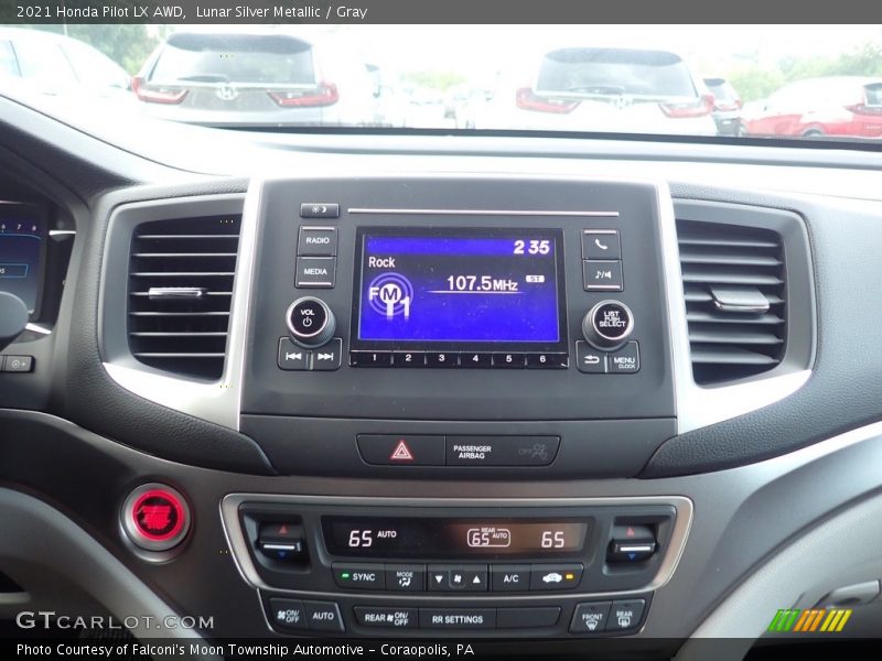 Lunar Silver Metallic / Gray 2021 Honda Pilot LX AWD
