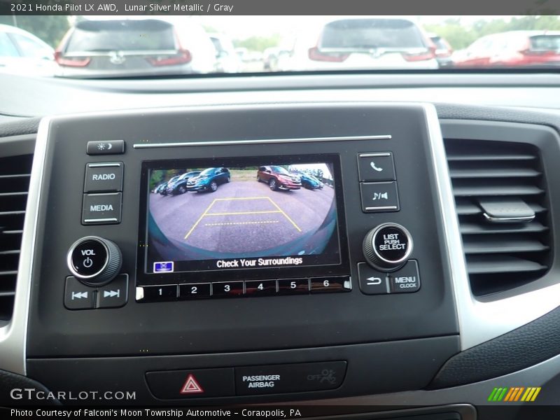 Lunar Silver Metallic / Gray 2021 Honda Pilot LX AWD