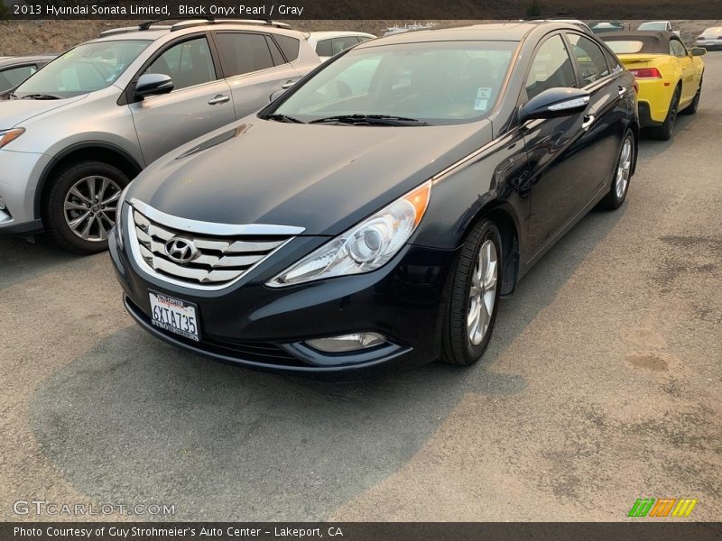 Black Onyx Pearl / Gray 2013 Hyundai Sonata Limited