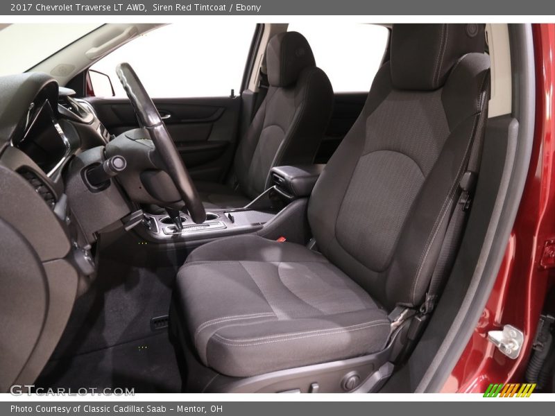 Siren Red Tintcoat / Ebony 2017 Chevrolet Traverse LT AWD