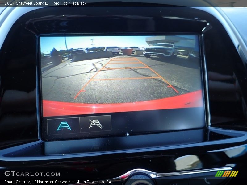 Red Hot / Jet Black 2017 Chevrolet Spark LS