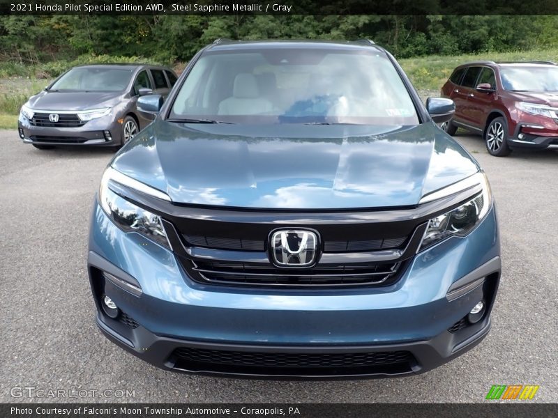 Steel Sapphire Metallic / Gray 2021 Honda Pilot Special Edition AWD