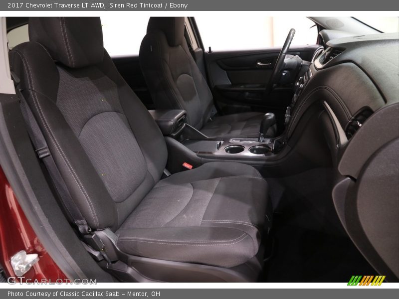 Siren Red Tintcoat / Ebony 2017 Chevrolet Traverse LT AWD