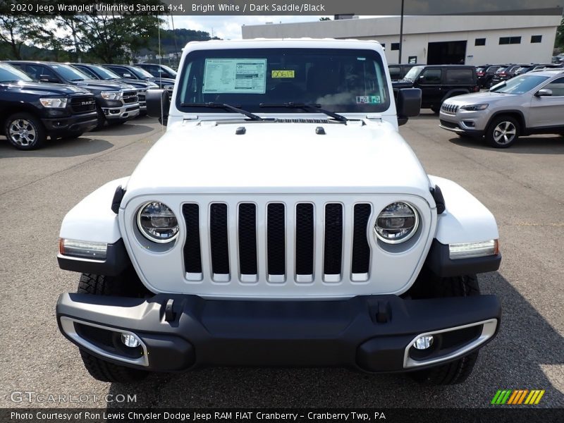 Bright White / Dark Saddle/Black 2020 Jeep Wrangler Unlimited Sahara 4x4