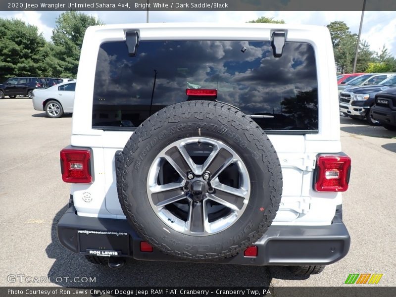 Bright White / Dark Saddle/Black 2020 Jeep Wrangler Unlimited Sahara 4x4