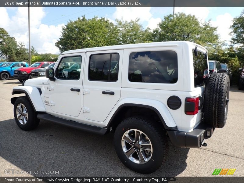 Bright White / Dark Saddle/Black 2020 Jeep Wrangler Unlimited Sahara 4x4