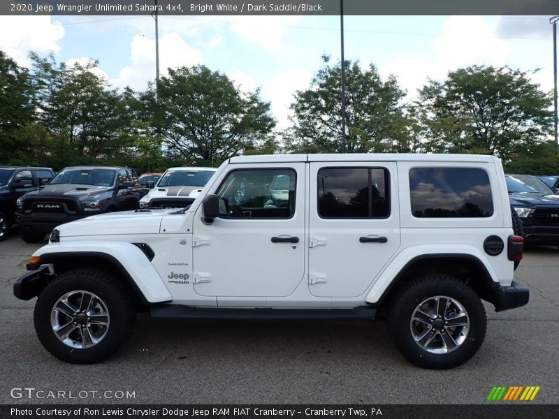 Bright White / Dark Saddle/Black 2020 Jeep Wrangler Unlimited Sahara 4x4