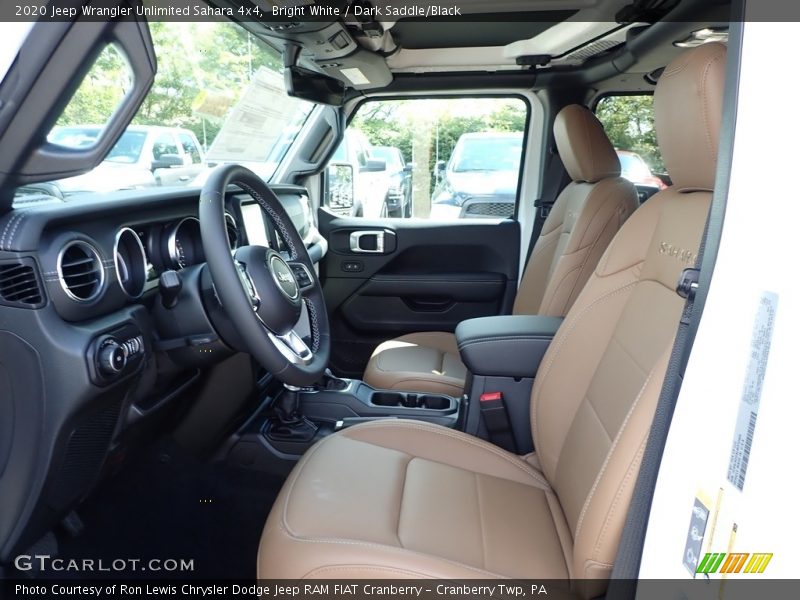 Bright White / Dark Saddle/Black 2020 Jeep Wrangler Unlimited Sahara 4x4
