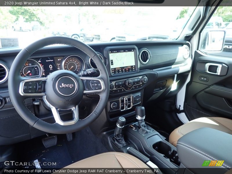 Bright White / Dark Saddle/Black 2020 Jeep Wrangler Unlimited Sahara 4x4