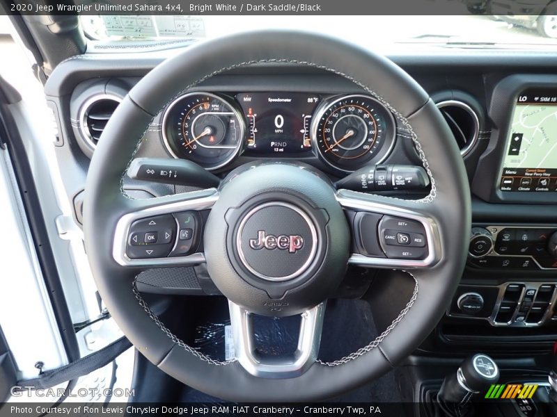 Bright White / Dark Saddle/Black 2020 Jeep Wrangler Unlimited Sahara 4x4