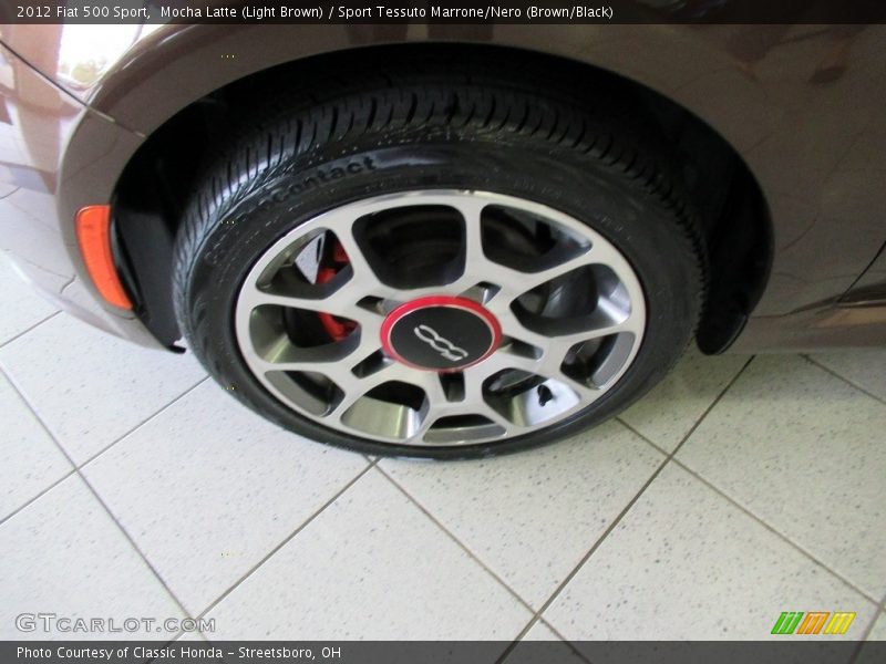 Mocha Latte (Light Brown) / Sport Tessuto Marrone/Nero (Brown/Black) 2012 Fiat 500 Sport