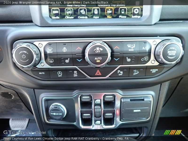 Bright White / Dark Saddle/Black 2020 Jeep Wrangler Unlimited Sahara 4x4