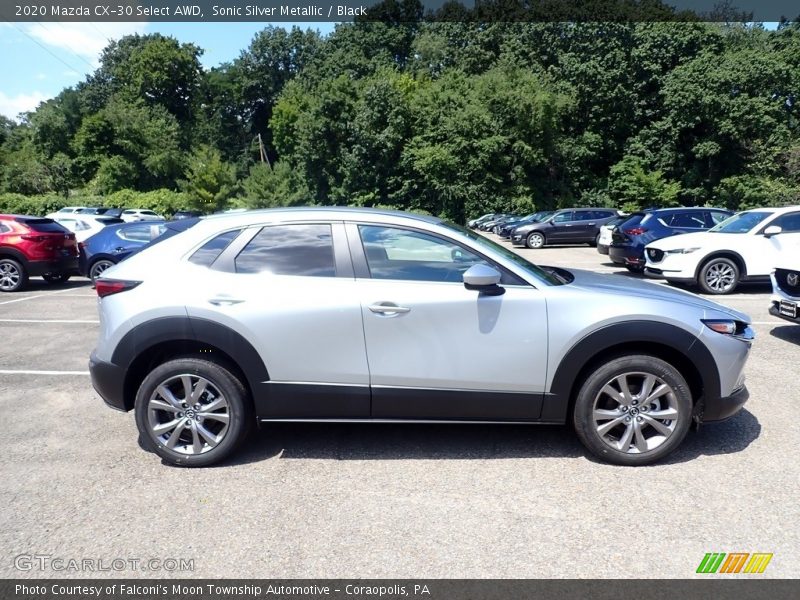 Sonic Silver Metallic / Black 2020 Mazda CX-30 Select AWD