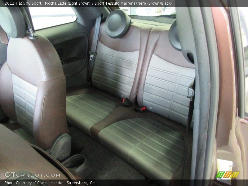 Mocha Latte (Light Brown) / Sport Tessuto Marrone/Nero (Brown/Black) 2012 Fiat 500 Sport