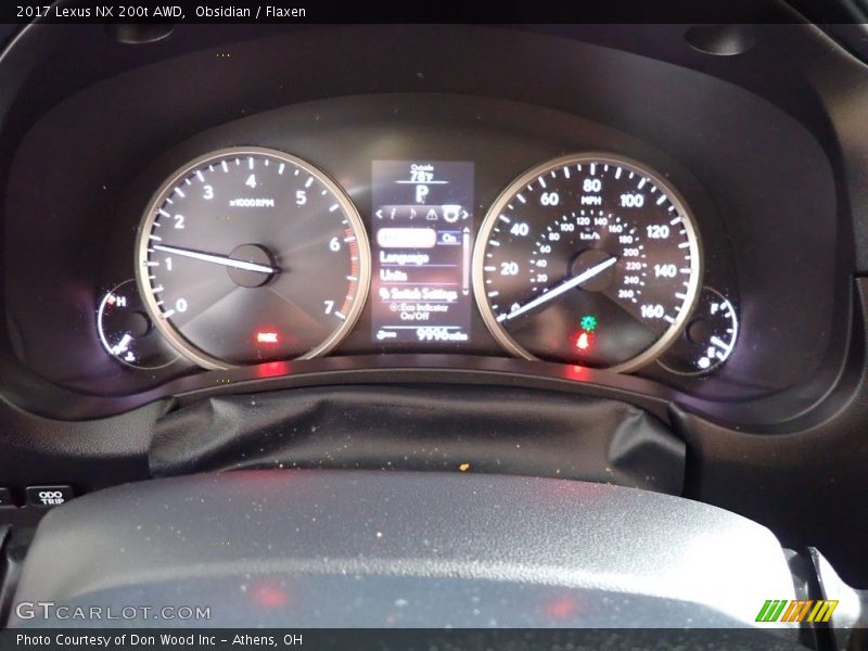 Obsidian / Flaxen 2017 Lexus NX 200t AWD