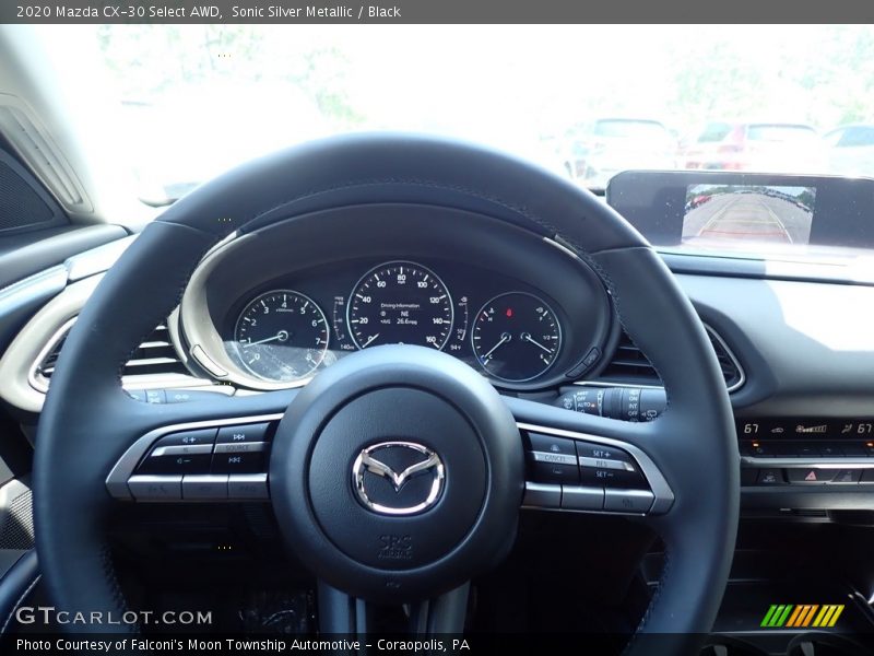 Sonic Silver Metallic / Black 2020 Mazda CX-30 Select AWD