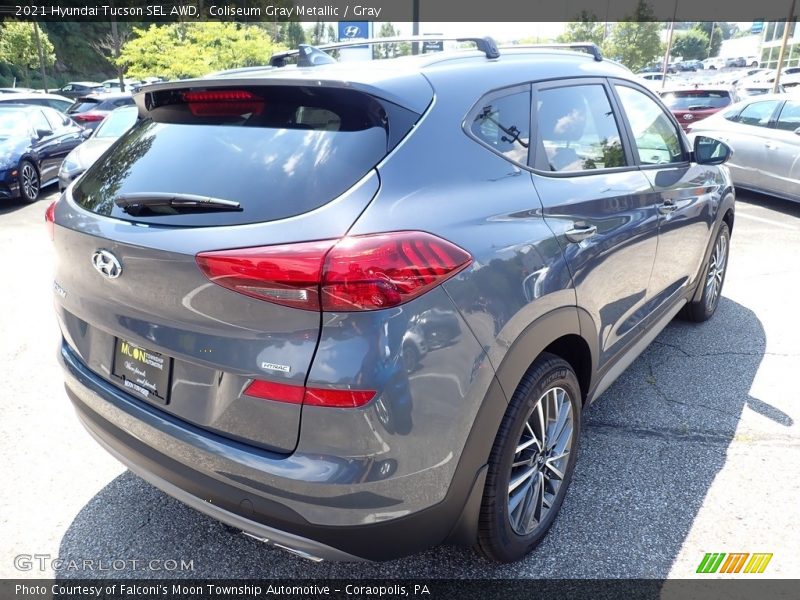 Coliseum Gray Metallic / Gray 2021 Hyundai Tucson SEL AWD