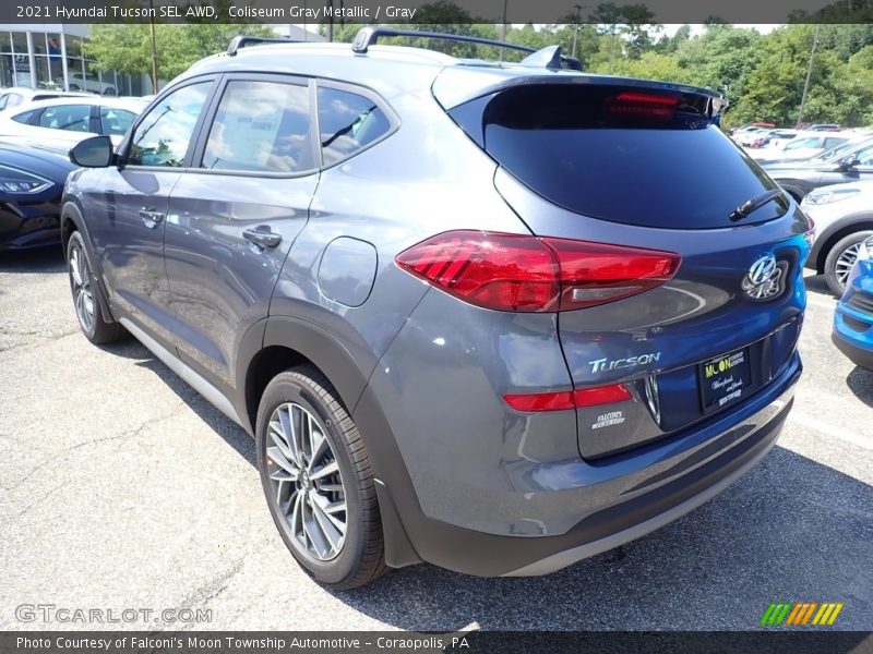Coliseum Gray Metallic / Gray 2021 Hyundai Tucson SEL AWD