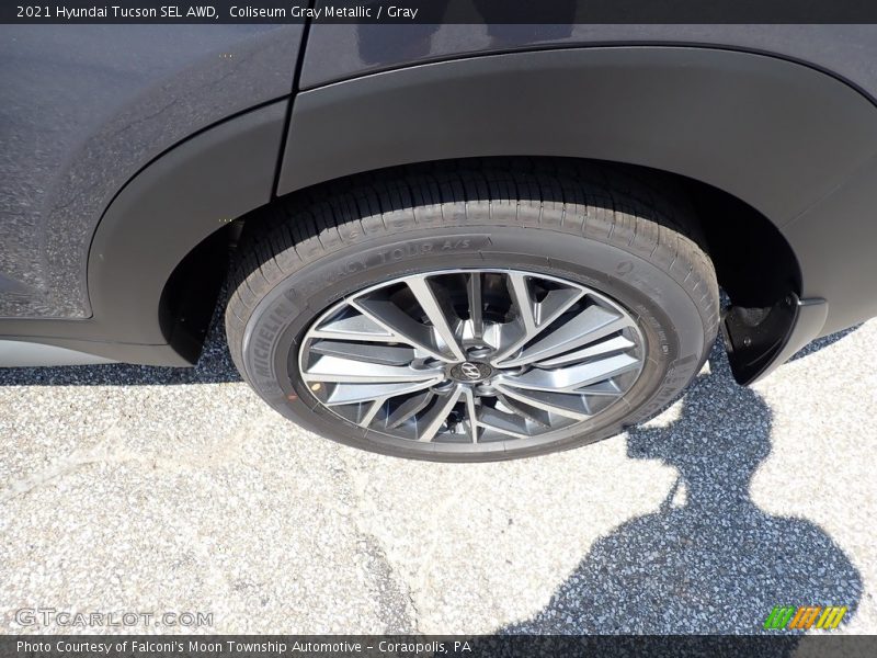 Coliseum Gray Metallic / Gray 2021 Hyundai Tucson SEL AWD