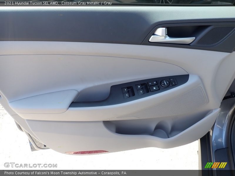 Coliseum Gray Metallic / Gray 2021 Hyundai Tucson SEL AWD