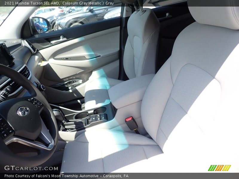 Coliseum Gray Metallic / Gray 2021 Hyundai Tucson SEL AWD
