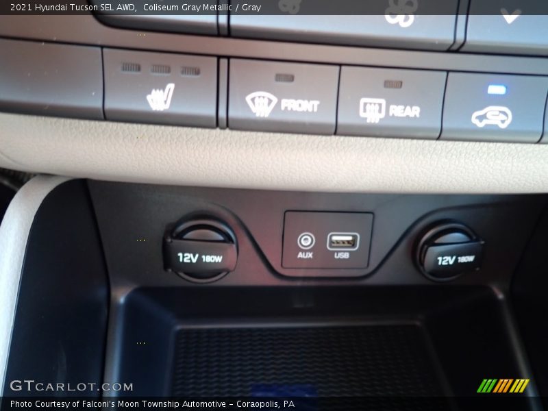 Coliseum Gray Metallic / Gray 2021 Hyundai Tucson SEL AWD