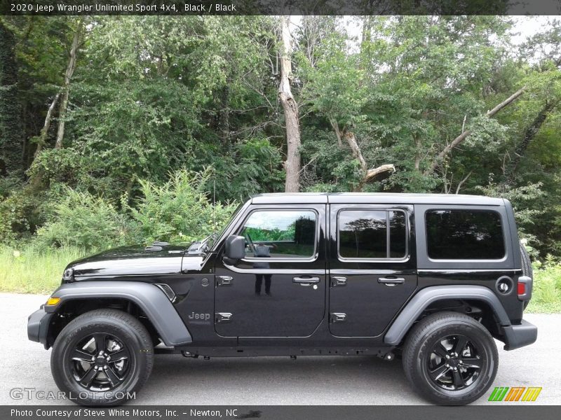 Black / Black 2020 Jeep Wrangler Unlimited Sport 4x4
