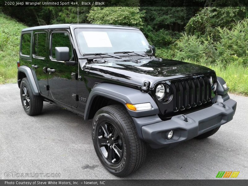 Black / Black 2020 Jeep Wrangler Unlimited Sport 4x4