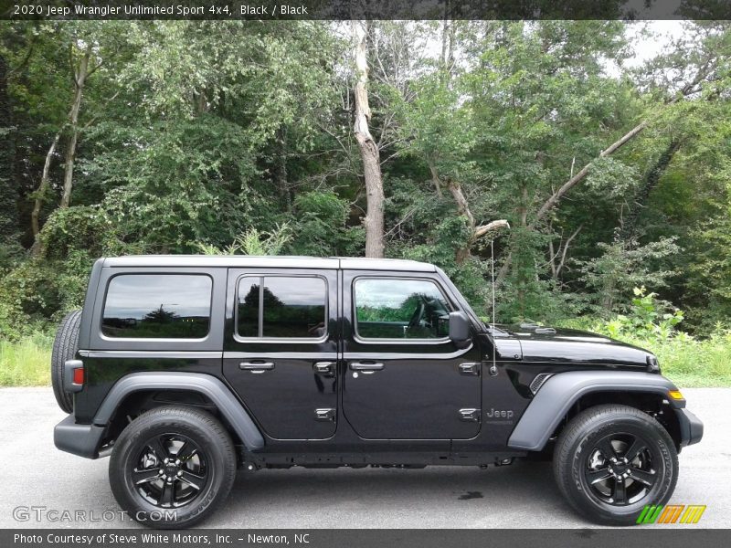 Black / Black 2020 Jeep Wrangler Unlimited Sport 4x4