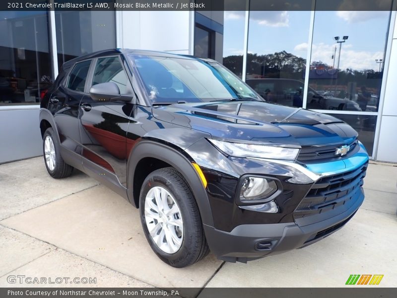 Mosaic Black Metallic / Jet Black 2021 Chevrolet TrailBlazer LS AWD