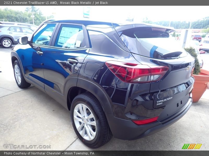 Mosaic Black Metallic / Jet Black 2021 Chevrolet TrailBlazer LS AWD
