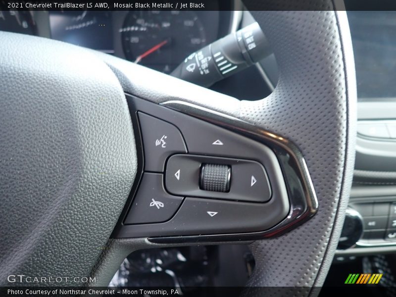 Mosaic Black Metallic / Jet Black 2021 Chevrolet TrailBlazer LS AWD