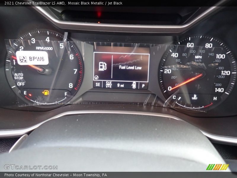 Mosaic Black Metallic / Jet Black 2021 Chevrolet TrailBlazer LS AWD