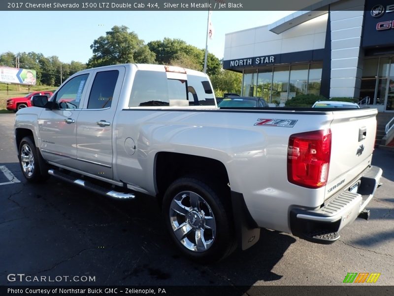 Silver Ice Metallic / Jet Black 2017 Chevrolet Silverado 1500 LTZ Double Cab 4x4