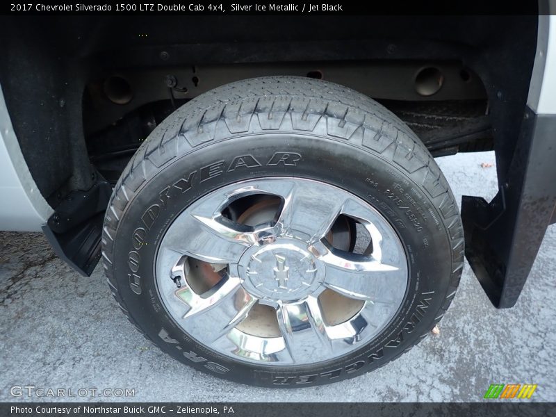 Silver Ice Metallic / Jet Black 2017 Chevrolet Silverado 1500 LTZ Double Cab 4x4