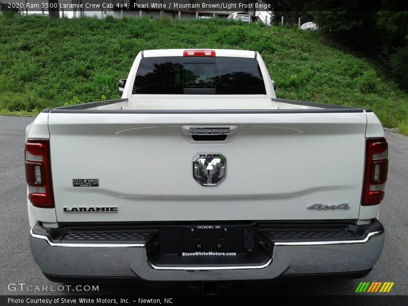 Pearl White / Mountain Brown/Light Frost Beige 2020 Ram 3500 Laramie Crew Cab 4x4