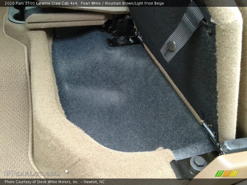 Pearl White / Mountain Brown/Light Frost Beige 2020 Ram 3500 Laramie Crew Cab 4x4