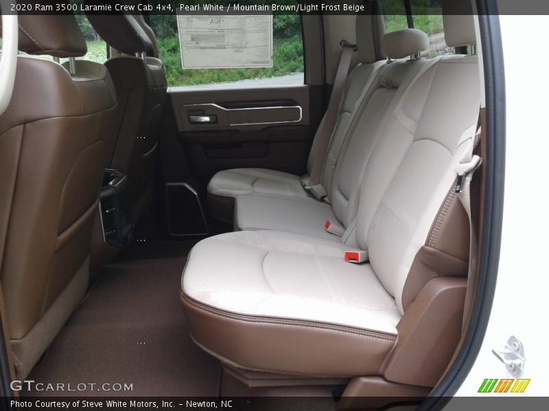 Pearl White / Mountain Brown/Light Frost Beige 2020 Ram 3500 Laramie Crew Cab 4x4